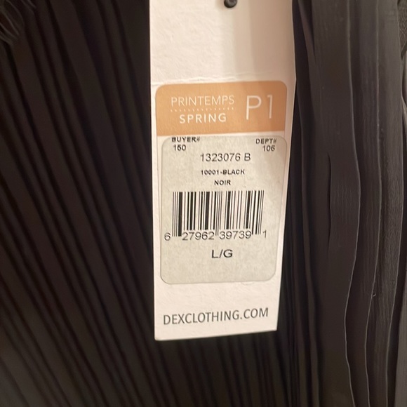 Dex Black Accordion Style Tank-Size L - Picture 5 of 5